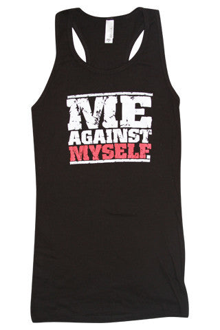 Me Against Myself Tank Top - Love and Sweat Athletic Wear
 - 1