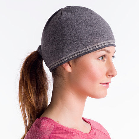 Warm Beanie Ponytail Hat - Love and Sweat Athletic Wear
 - 2